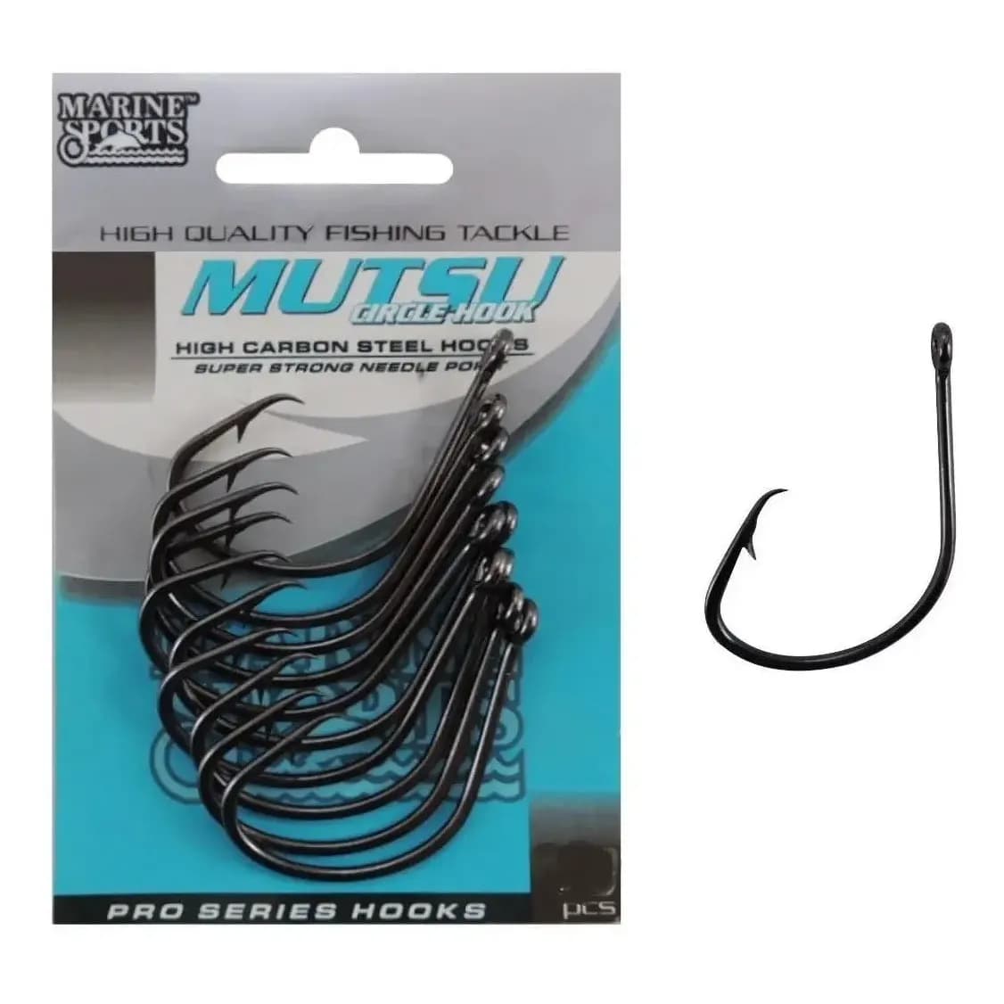 Kit 20 Anzóis Pesca Mutsu Circle Hook 3/0 Marine Sports