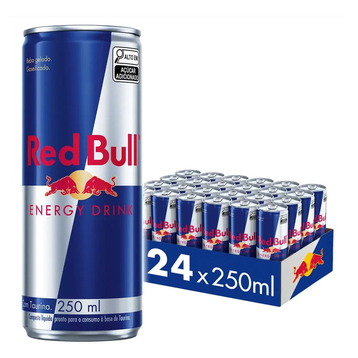 Red Bull Energético, Energy Drink, 250ml, 24 latas