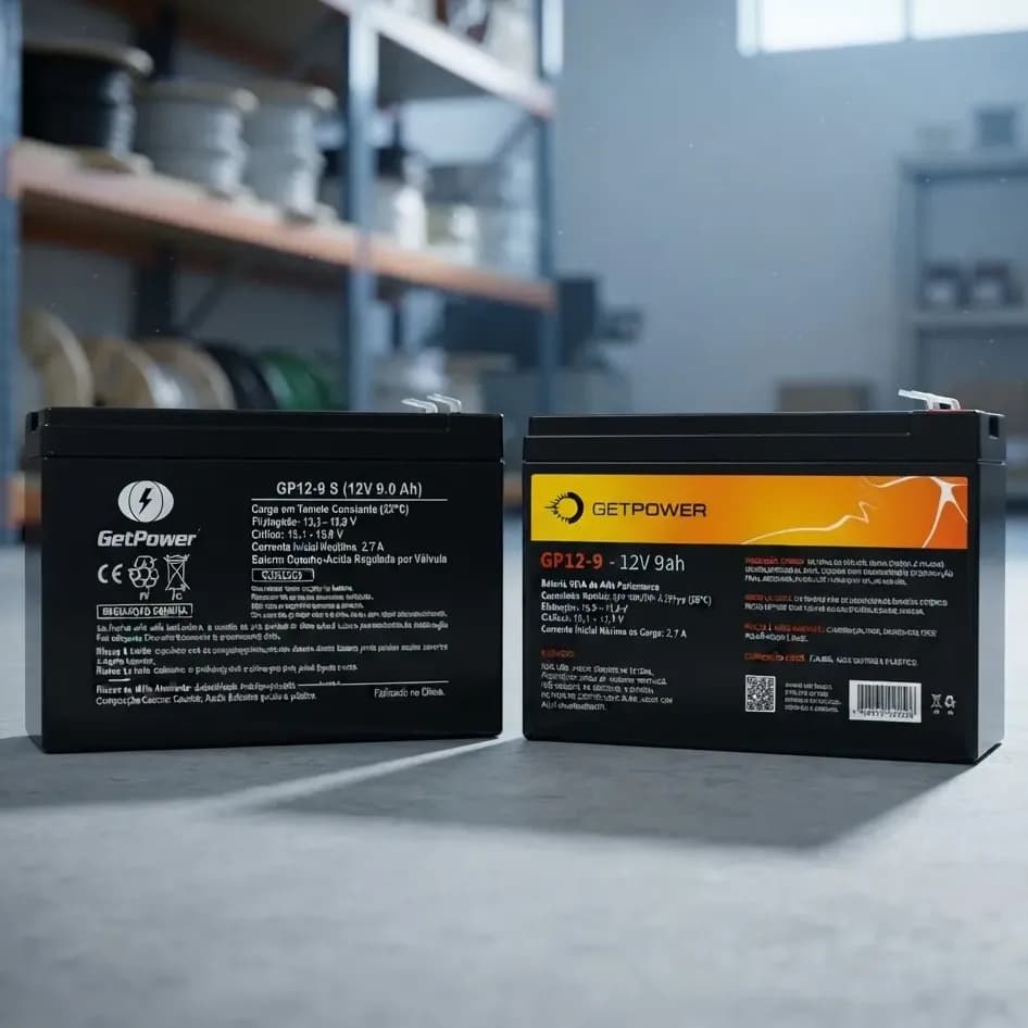 Bateria Getpower 9ah 12v Estacionária Energia Solar, Nobreak