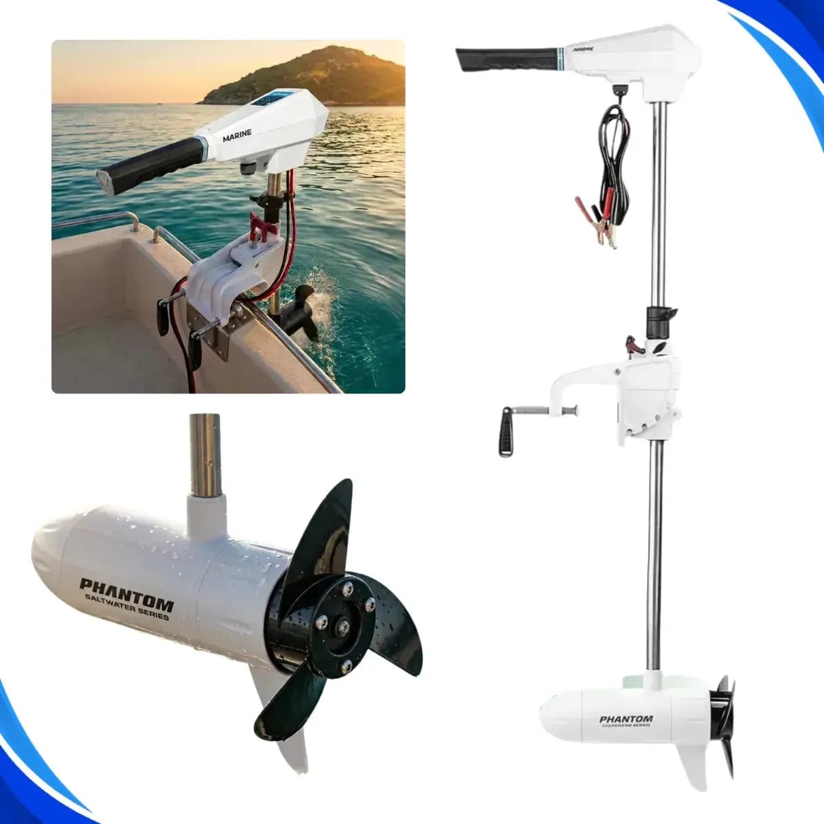 Motor Elétrico Marine Sports Phantom 54lbs Água Salgada