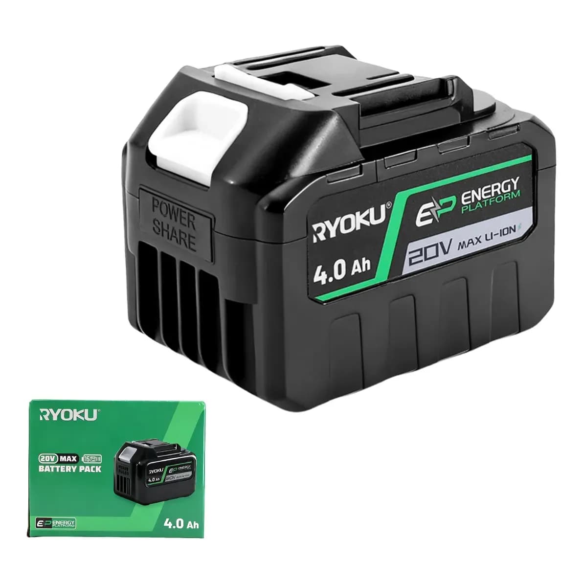 Bateria De Íon De Lítio 20v Ryoku Para Ferramentas Elétricas