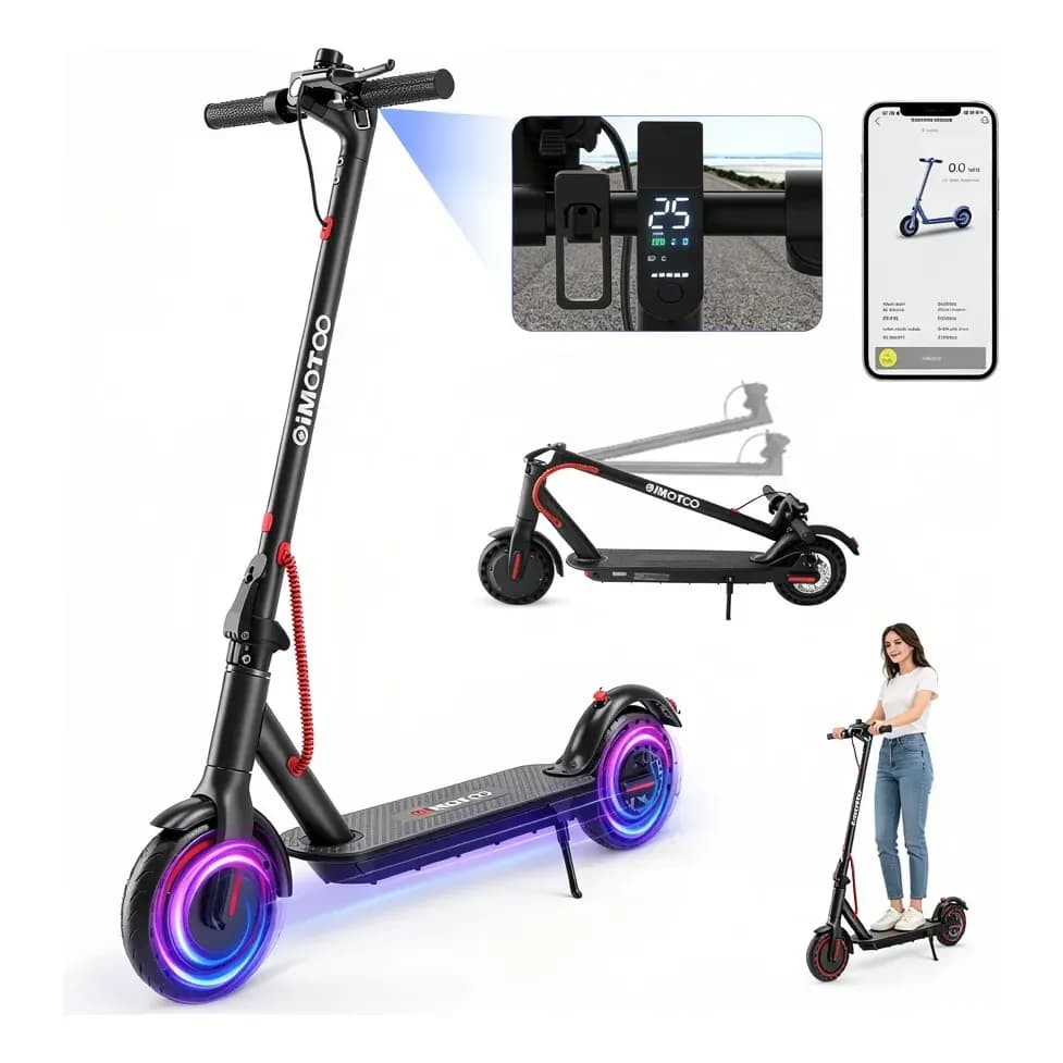 Oimotoo Patinete Scooter Elétrico 350W Dobrável C/bluetooth
