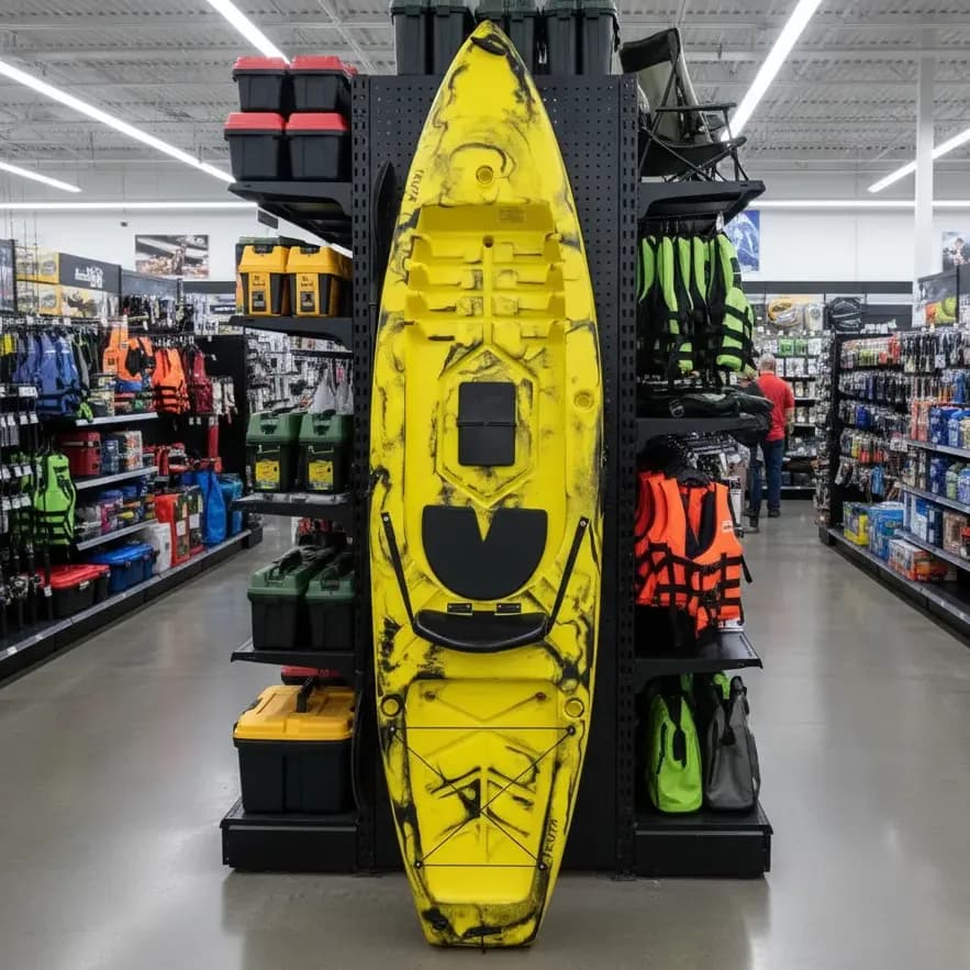Caiaque Truta Para Pesca Caiaker Cor Amarelo Camuflado