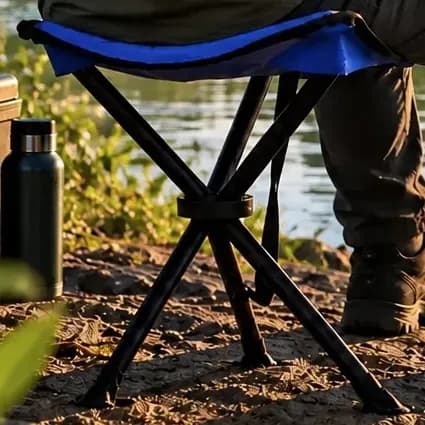 Banqueta Banquinho Dobrável Praia Pesca Camping Tripé