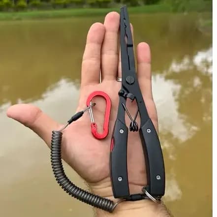 Alicate Pesca 21cm Split Ring Bico Multifunção Aço Inox Top