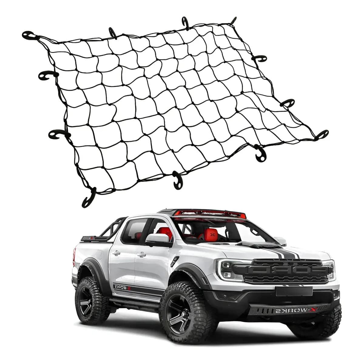 Rede Tela Elástica Caçamba Caminhonete Pick Up Universal
