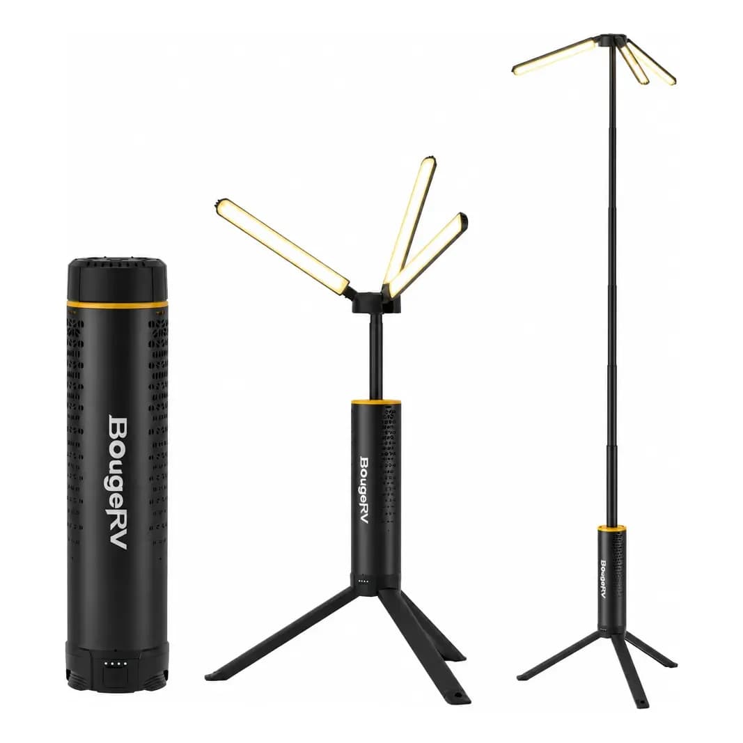 Bougerv Lanterna Telescópica Recarregável 15600 Mah Multicor Preto