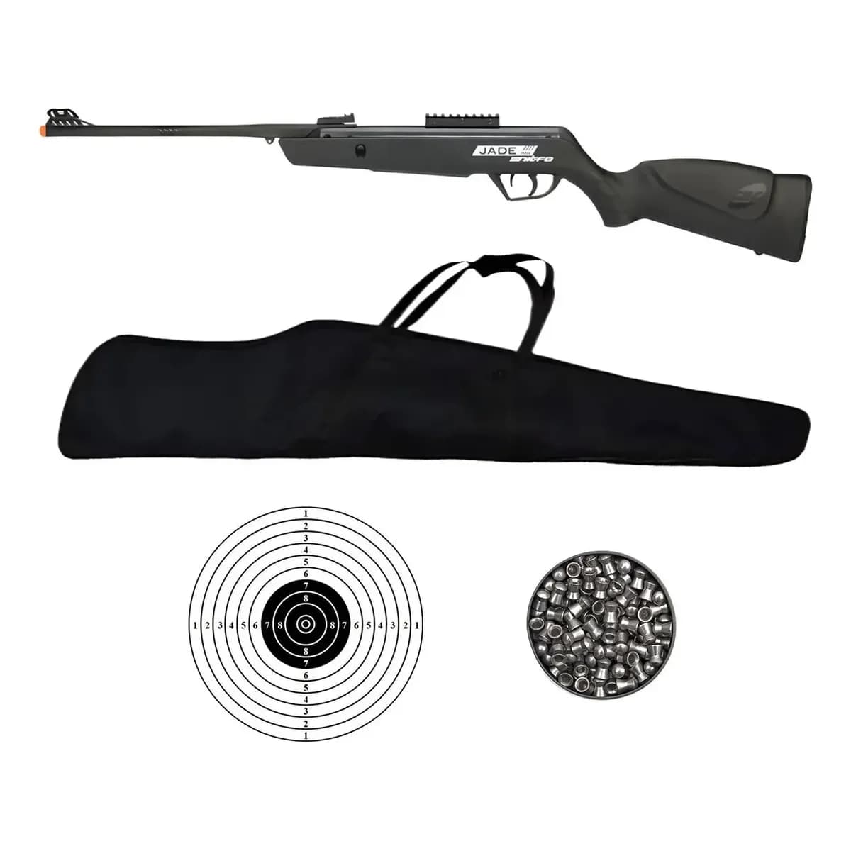 Carabina Espingarda Pressão Jade Mais Nitro 5.5 + Acessórios