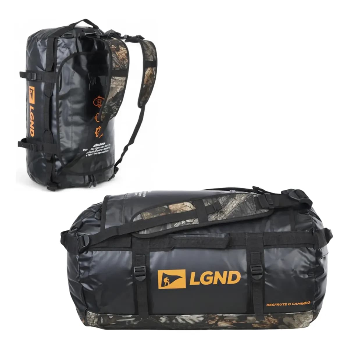 Mochila Duffle Bag Legendários Ntk 50l Impermeável Preta Preto Legendarios