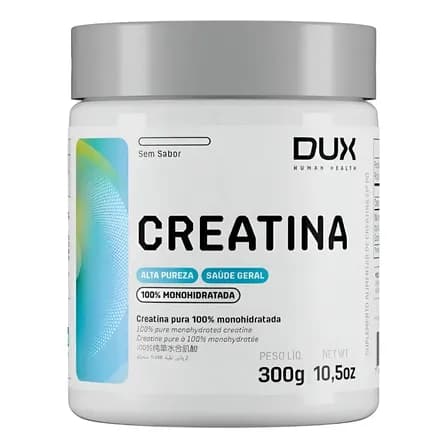 Creatina Dux Nutrition 300g Monohidratada 100% Pura Sem Sabor