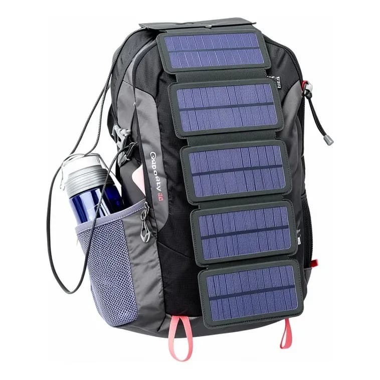 Carregador Solar Portátil 20000mah Dobrável Ao Ar Livre