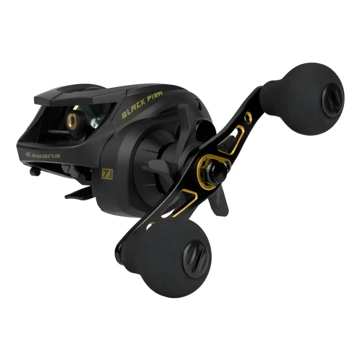 Carretilha De Pesca Black Pira 400 Big Game Pesqueiro para TAMBAQUI Preto Esquerdo