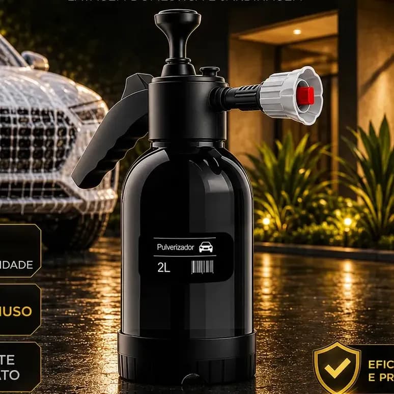 Pulverizador Manual Snow Foam 2L com 3 Bicos
