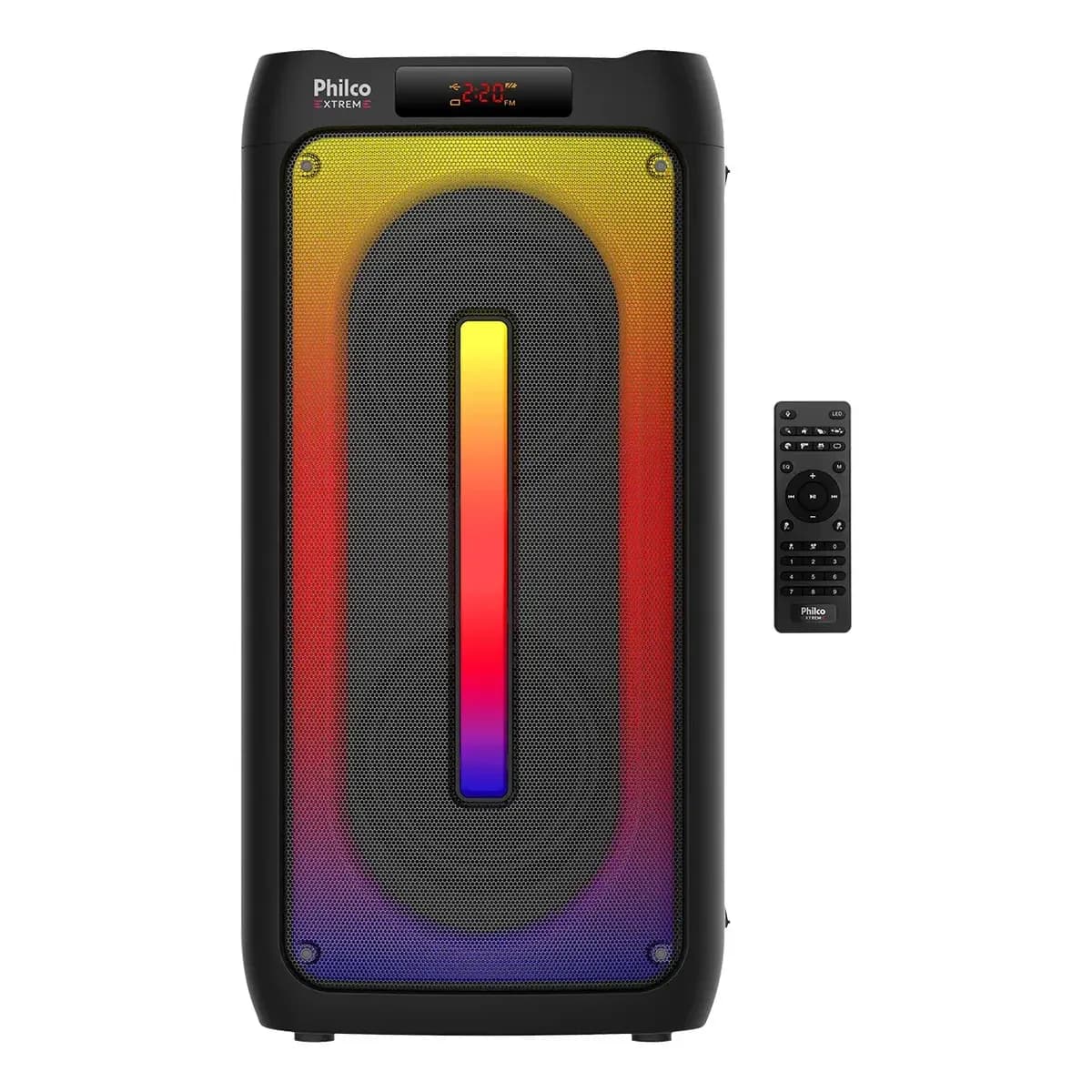 Caixa de Som Philco Extreme 350W Bluetooth 5.3 Luzes LED PCX4500