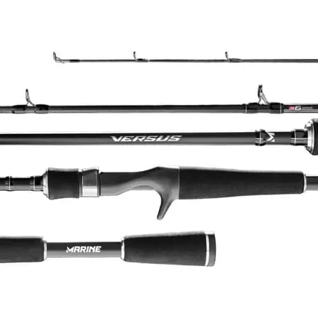 Vara Carretilha Versus Marine Sports 1.83m 12-25lb 2 Partes Cor Preto