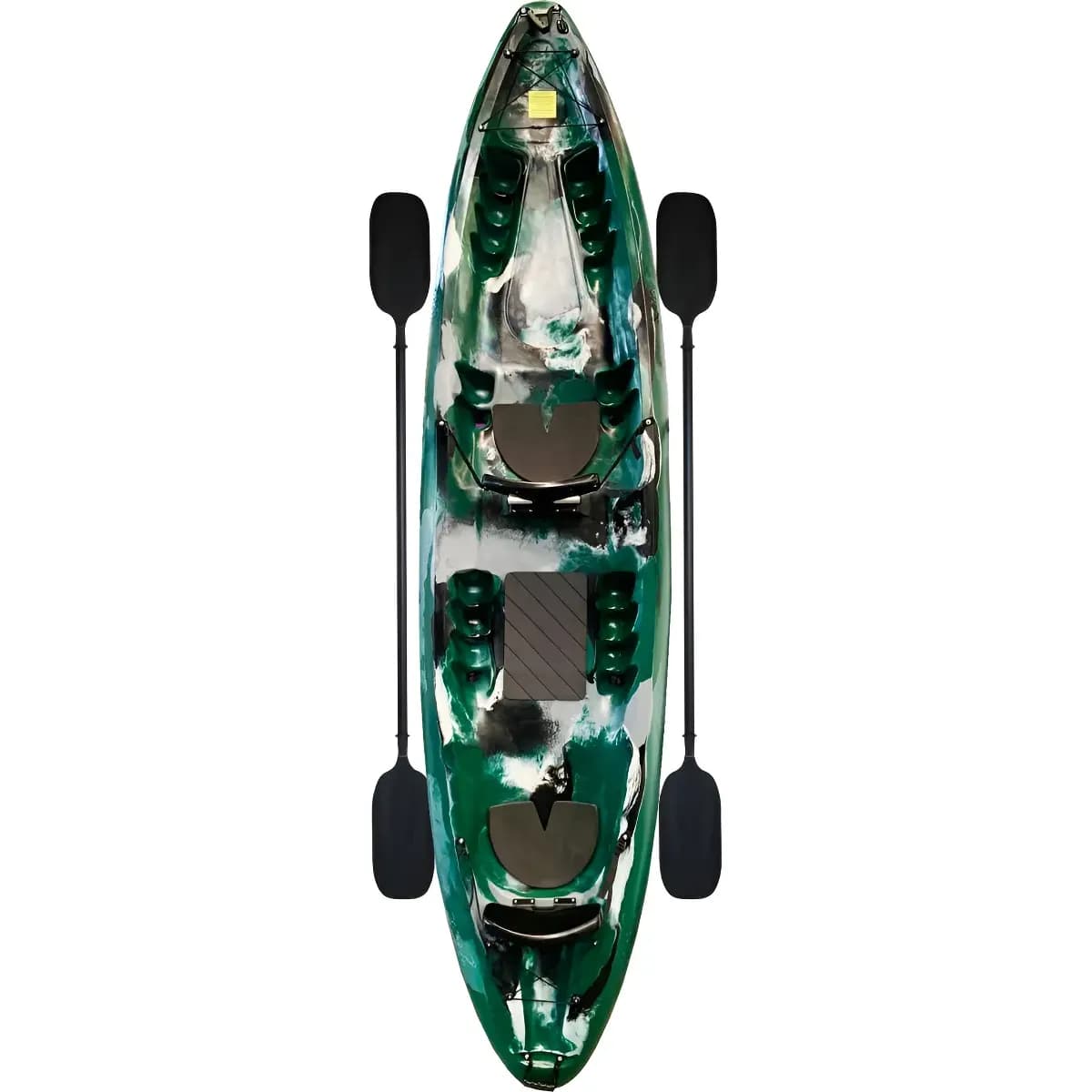 Caiaque Recreativo Duplo  Caiaker Raia 3.8m 200kg Polietileno Cor Exército