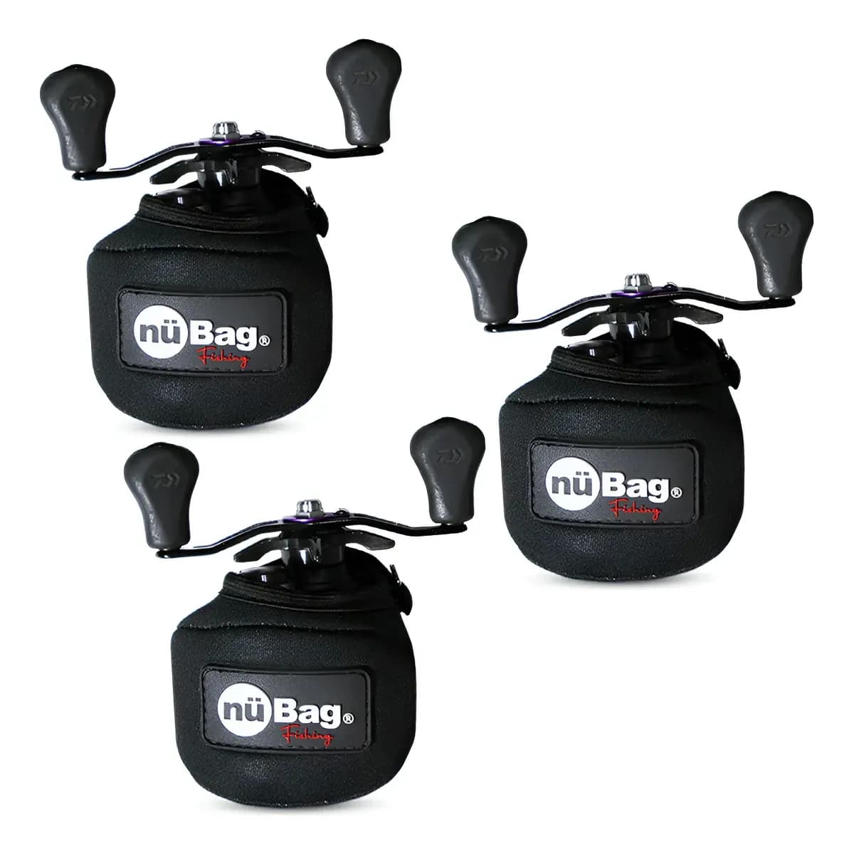Kit 3 Capas Neoprene Protetora Para Carretilha Perfil Baixo