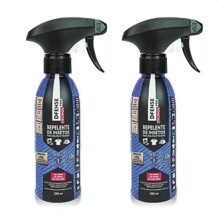 Repelente De Insetos Sem Cheiro D-fense Pro Kit 2 Emb 250ml