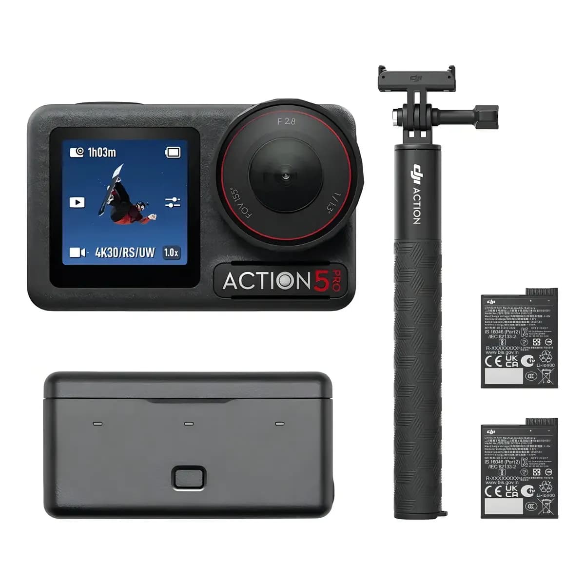 Câmera de Ação DJI Osmo Action 5 Pro Adventure Combo BR - DJI213