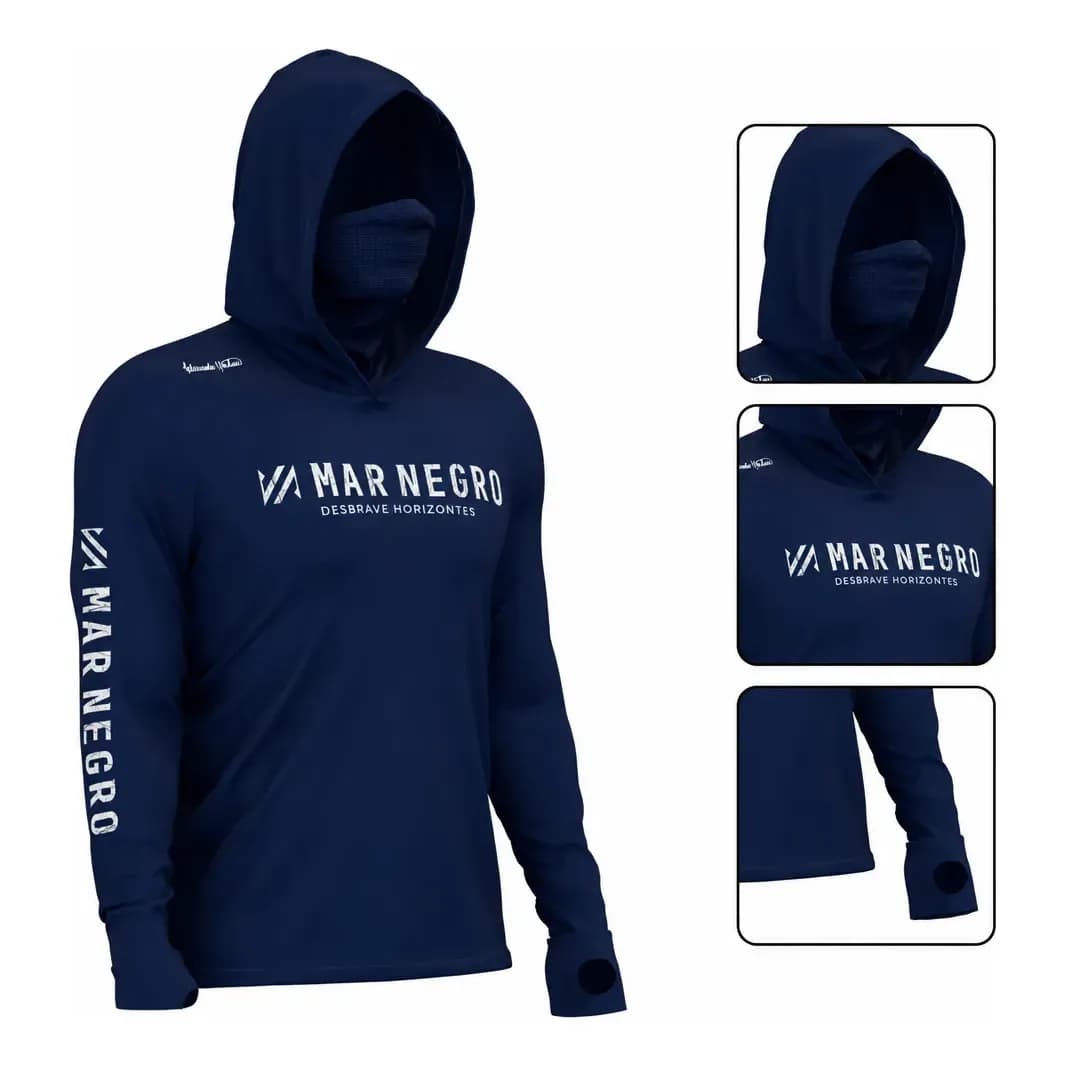 Camisa De Pesca Masculina X-protect 360 Poliamida Mar Negro