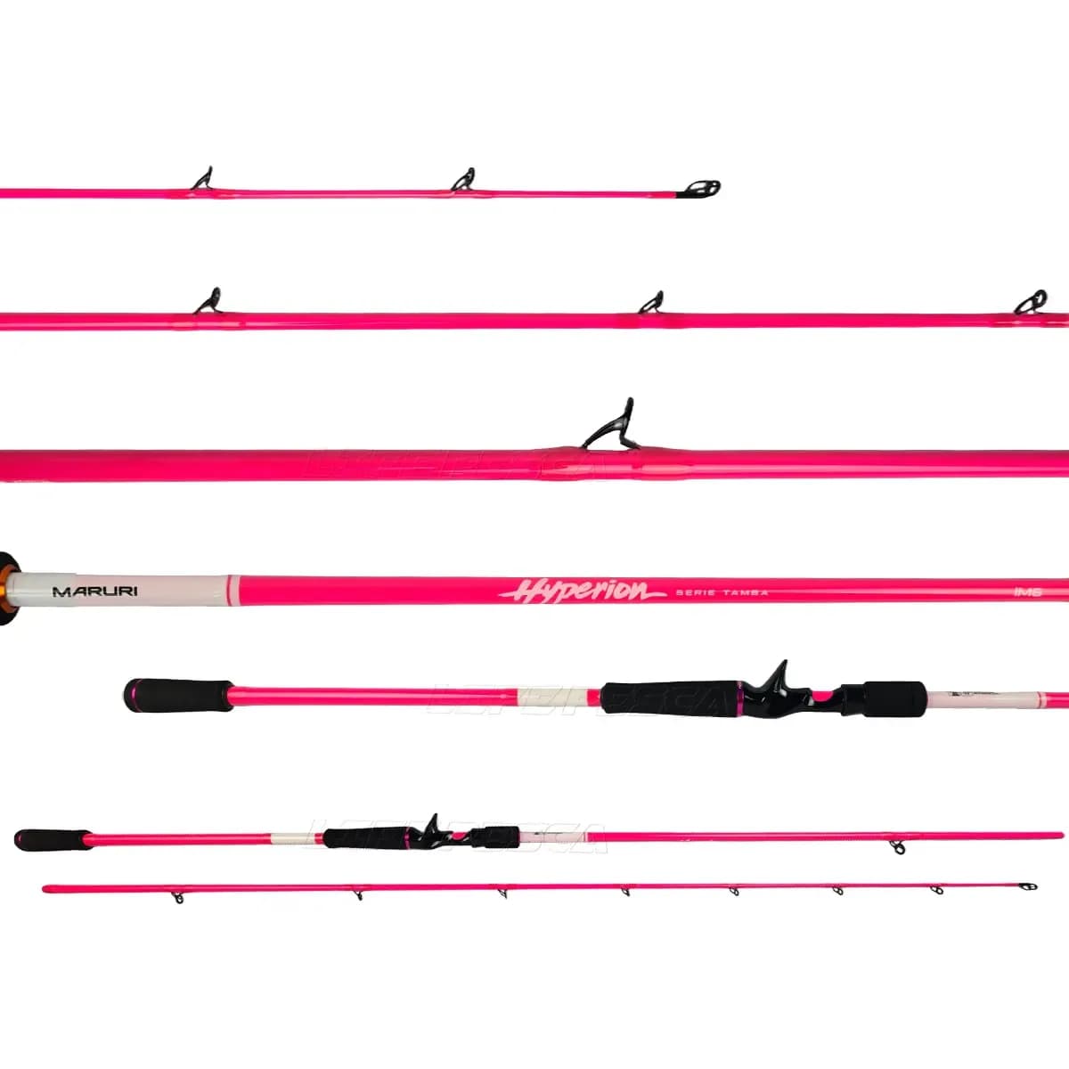 Vara Carretilha Maruri Hyperion Tamba 2,70m 30-60lbs- 2pts Cor Pink