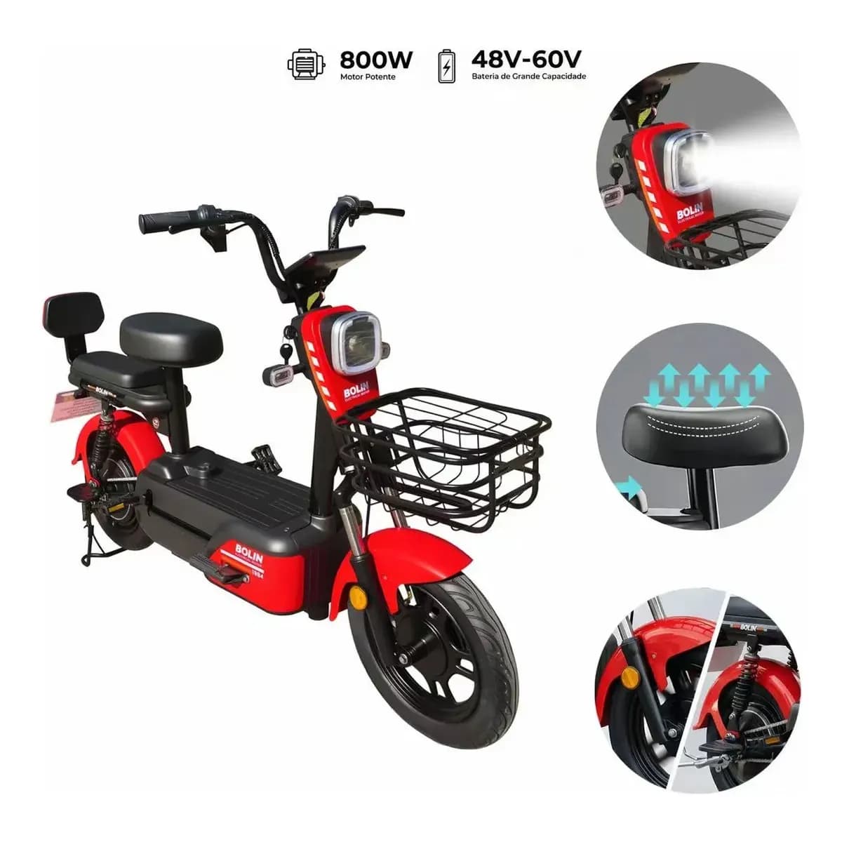Bicicleta Elétrica 1994 com bateria de lítio de 800W 48-60V