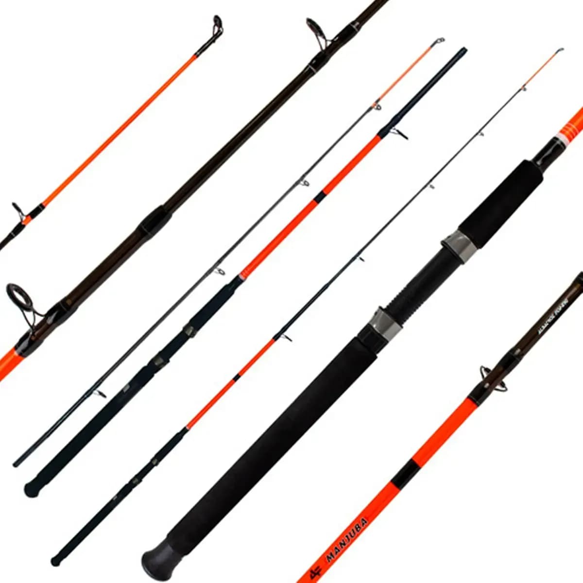 Vara Para Molinete Manjuba 2,70m 2p 10-20lb Albatroz Fishing Cor Laranja