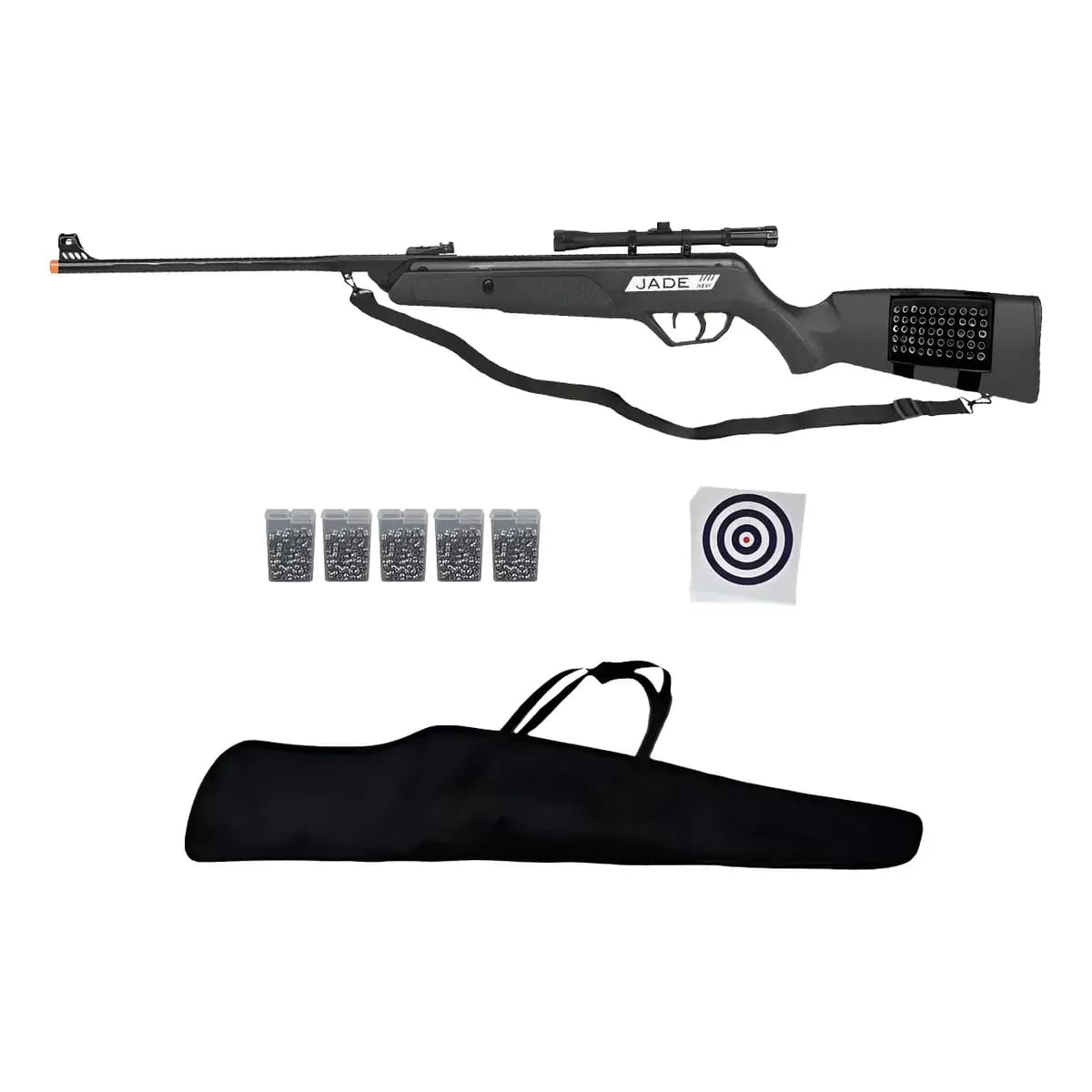 Carabina Espingarda De Pressão Cbc New Jade 4.5+kit Completo