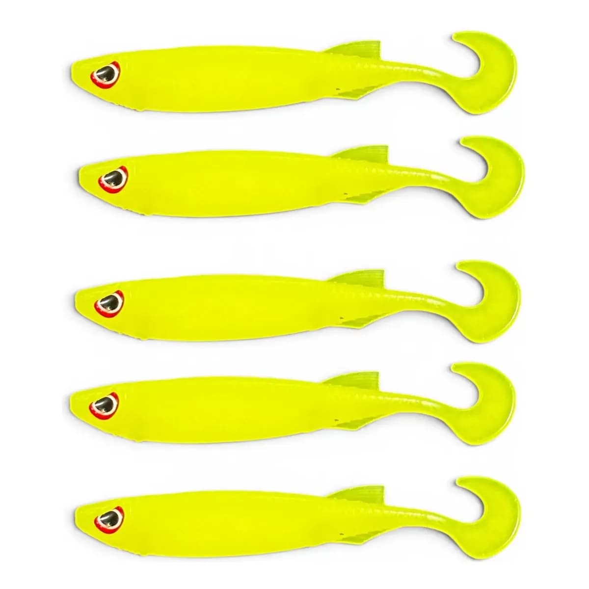 Isca Soft Shad Jejum 110 Pinnacle - Cor Amarela Amarela