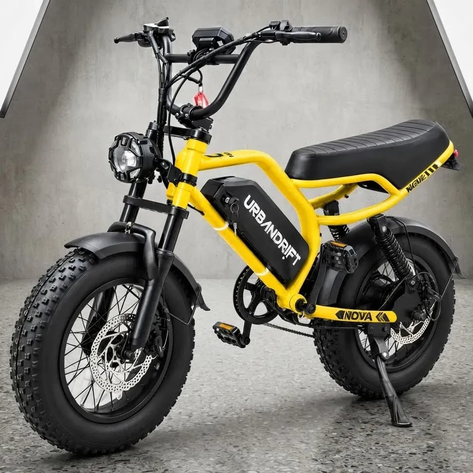 Bicicleta Elétrica Para Adultos Amarelo-16 16
