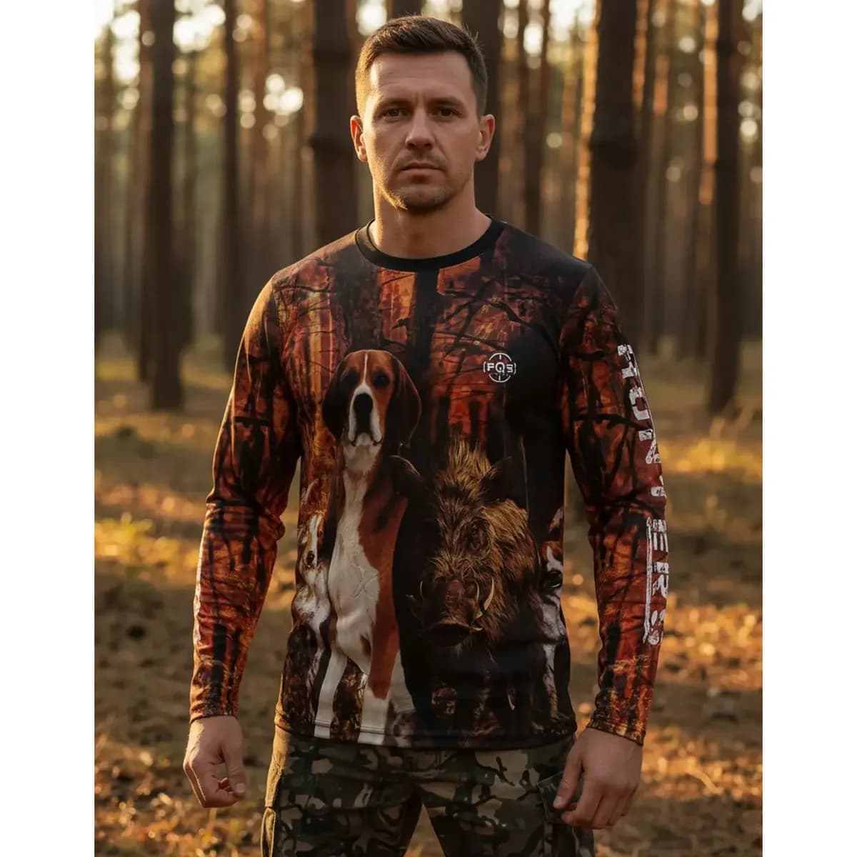 Camiseta Caçador M/ L Lendas Da Caça Ref 03 Dryfit Uv50