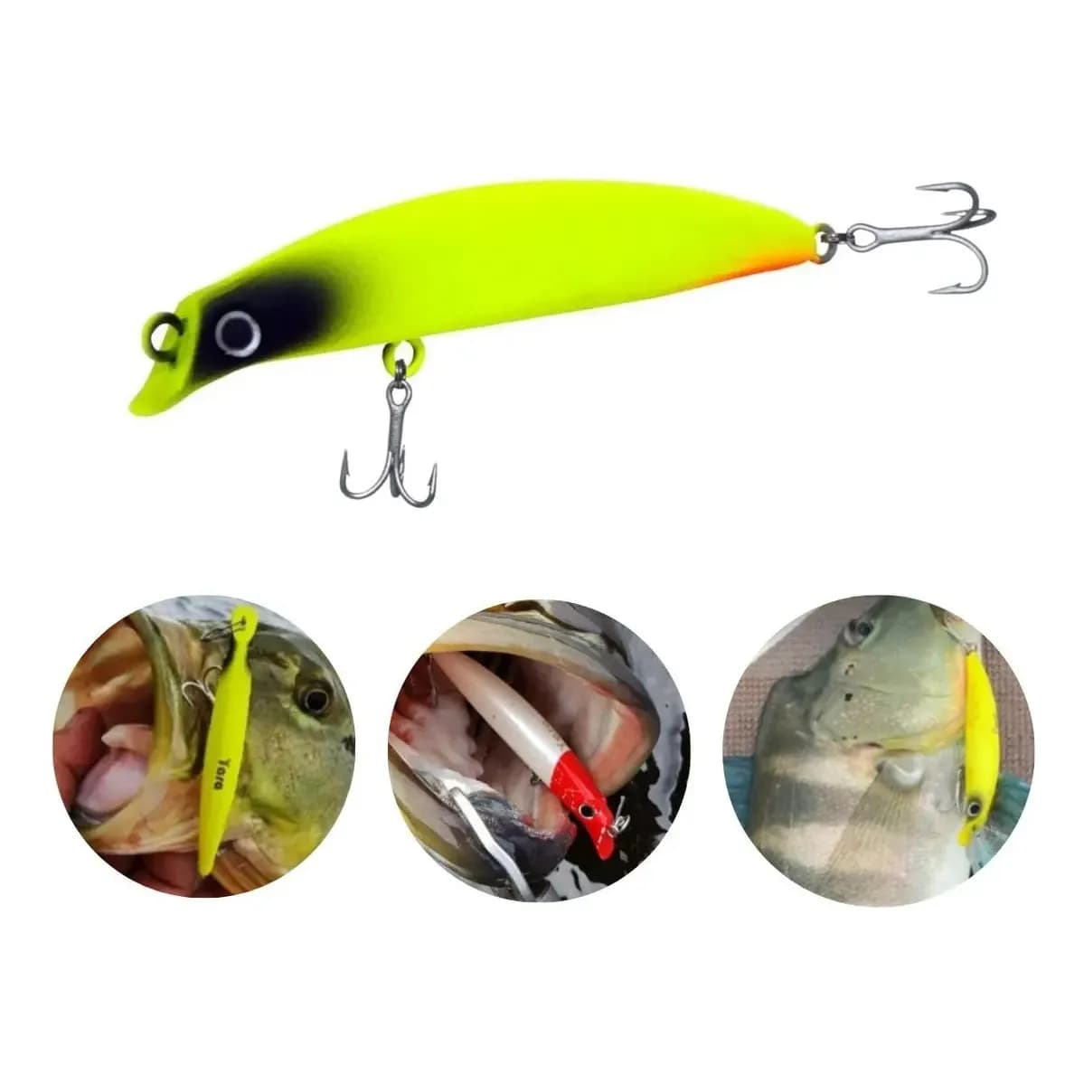 Isca Artificial Meia Água Yara Destroyer 7,5cm 6g Cor Verde Limão