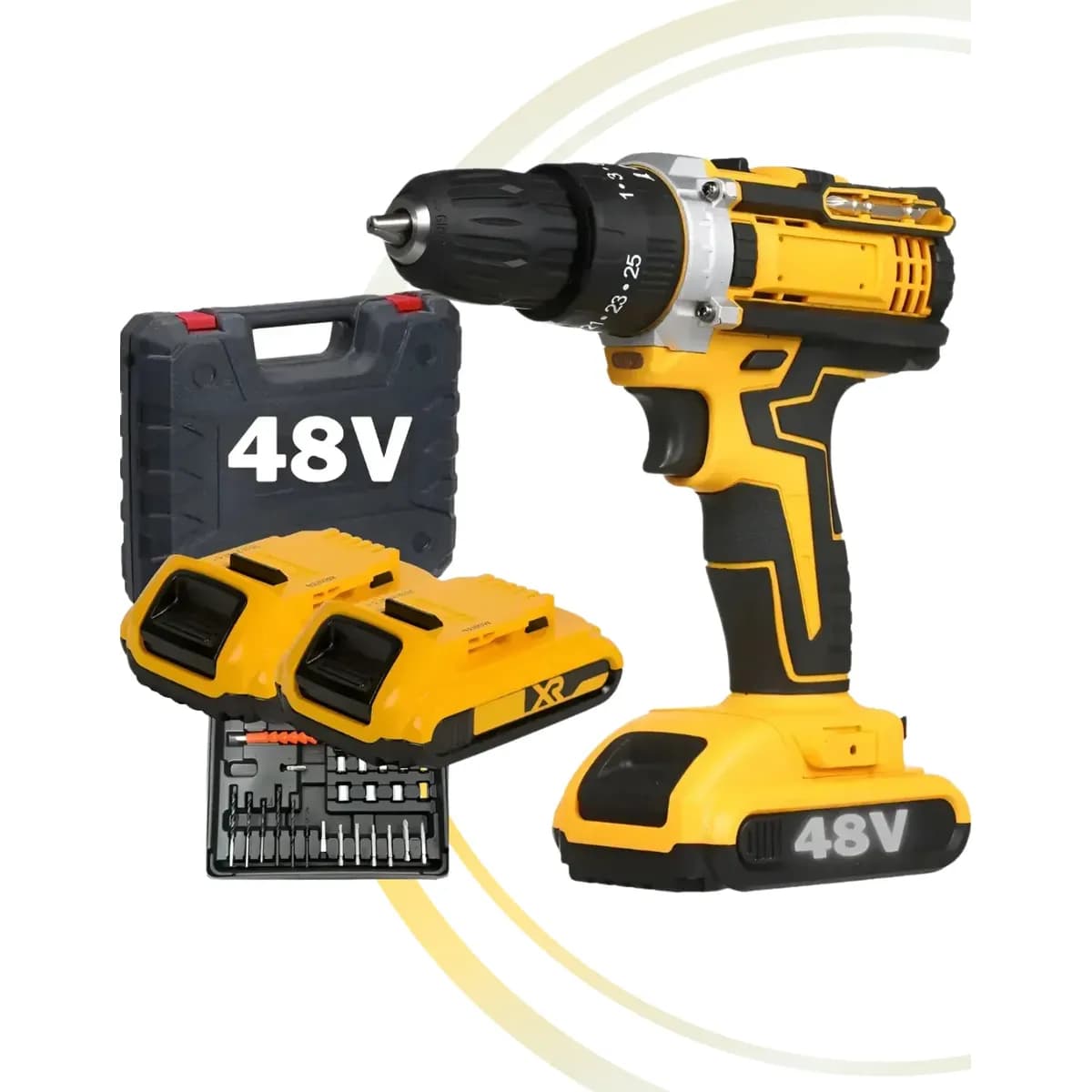 Parafusadeira/Furadeira 48V + 2 Baterias + Maleta e Acessórios