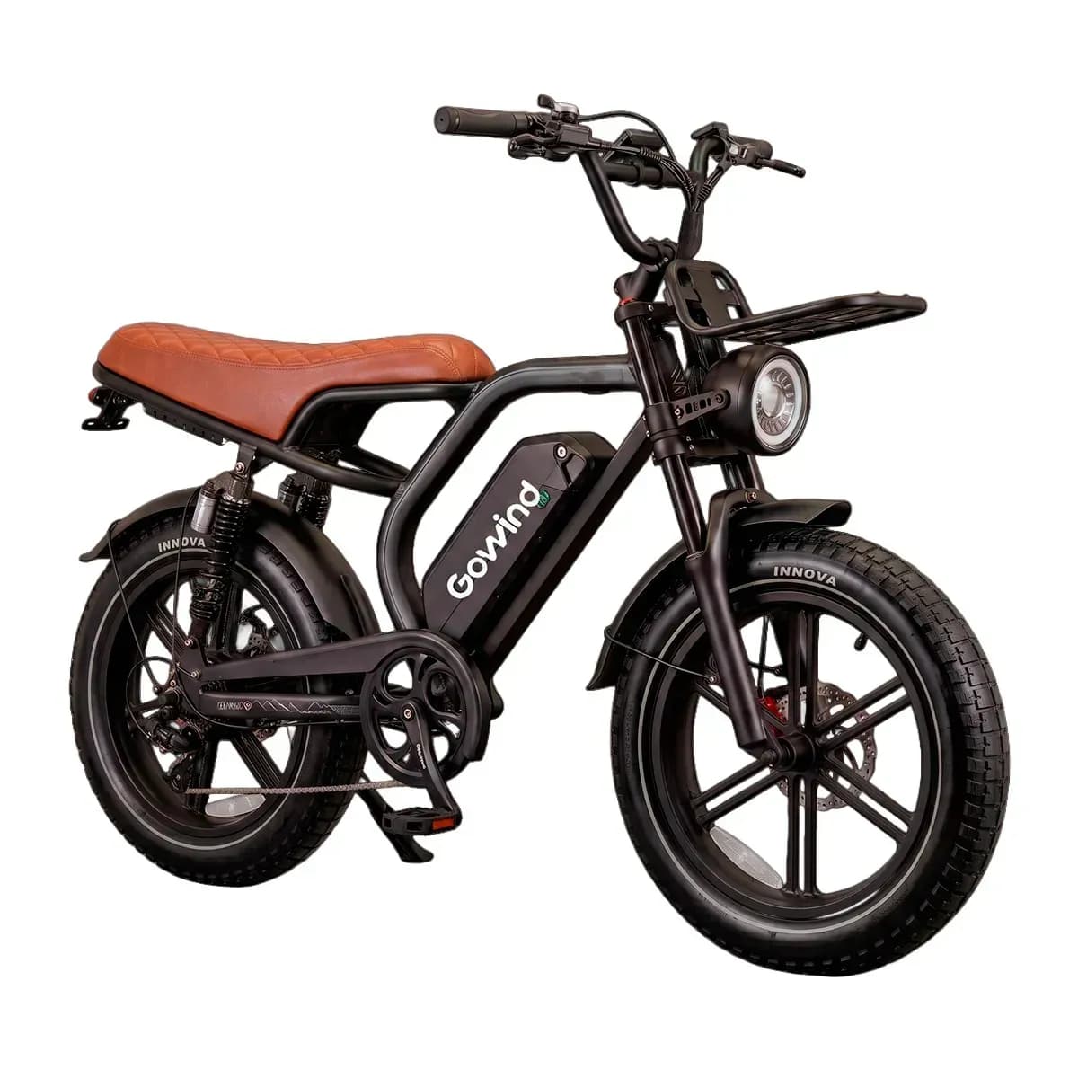 Bicicleta Elétrica V20 Gowind 1000w Nfc 60km Autonomia Preta