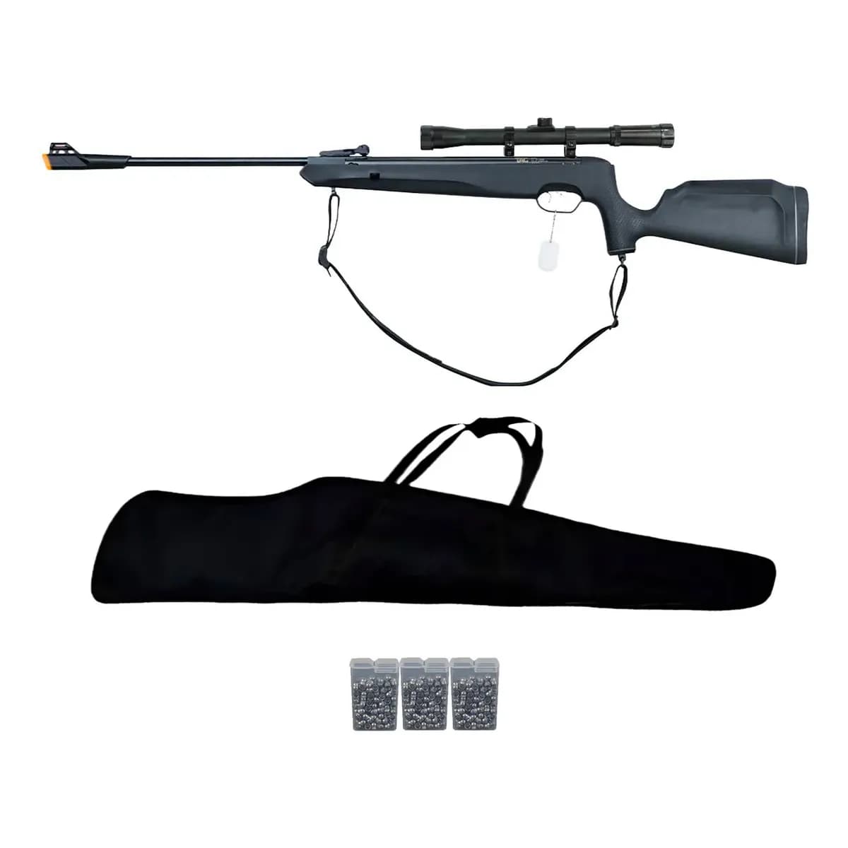 Carabina Pressão Naja 5.5mm Nitro 60kg Tag + Luneta + Capa