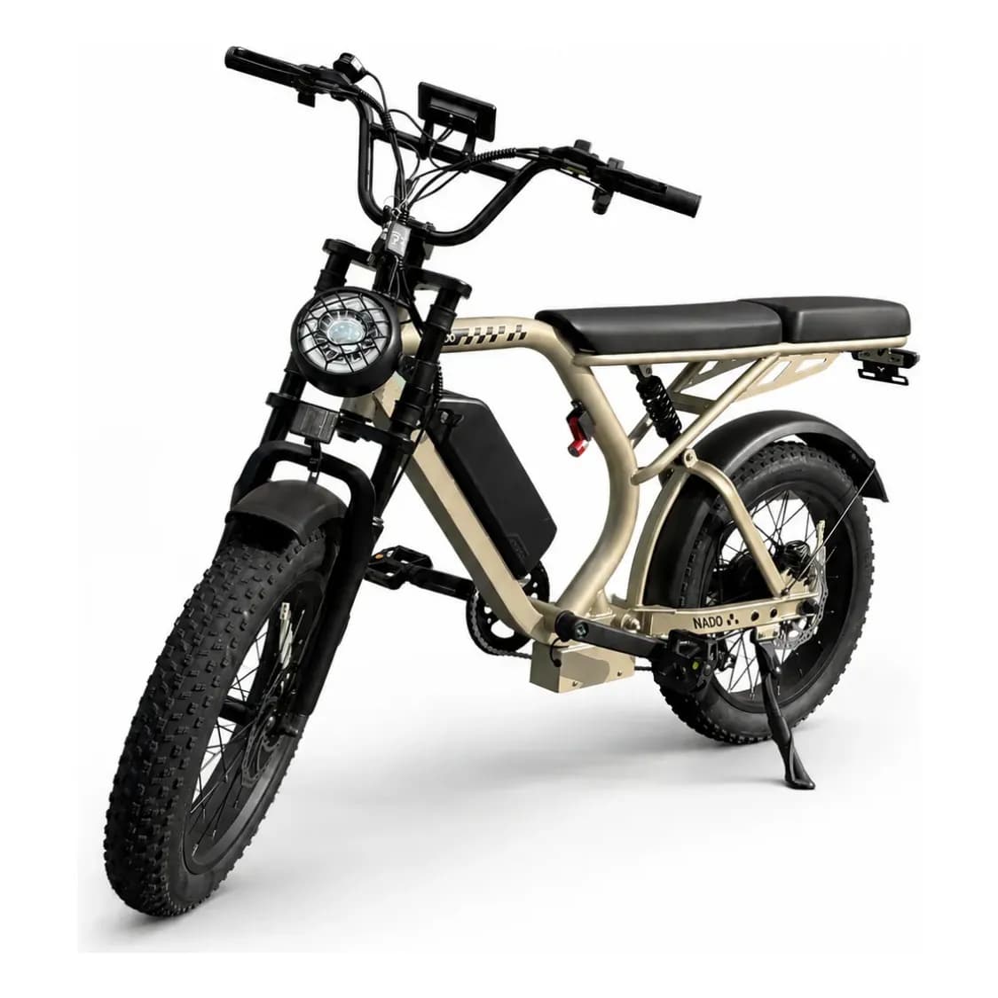 Nado K3 Bicicleta Elétrica Scooter 750w Bike Aro20 Lítio 48v Dourado