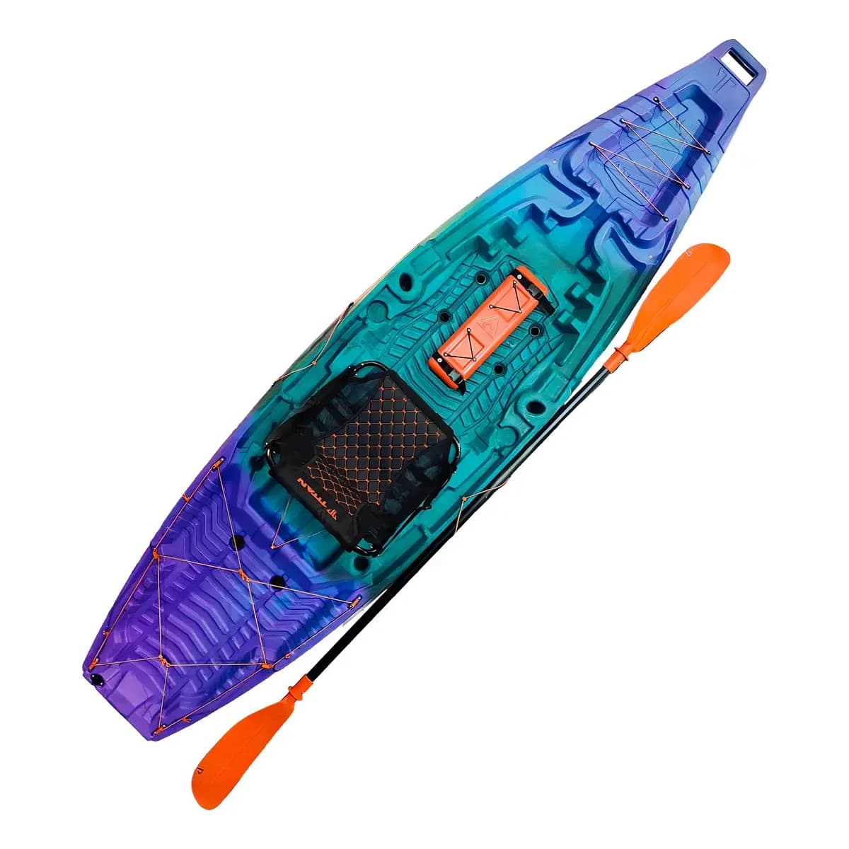 Caiaque Atlas de pesca com remo e cadeira Titan cor galaxia