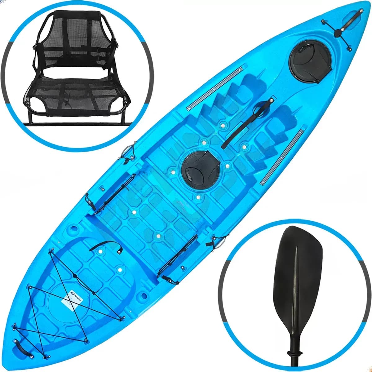 Caiaque Pesca Caiman 100 Hidro2eko Cadeira Remo Cor Midnight