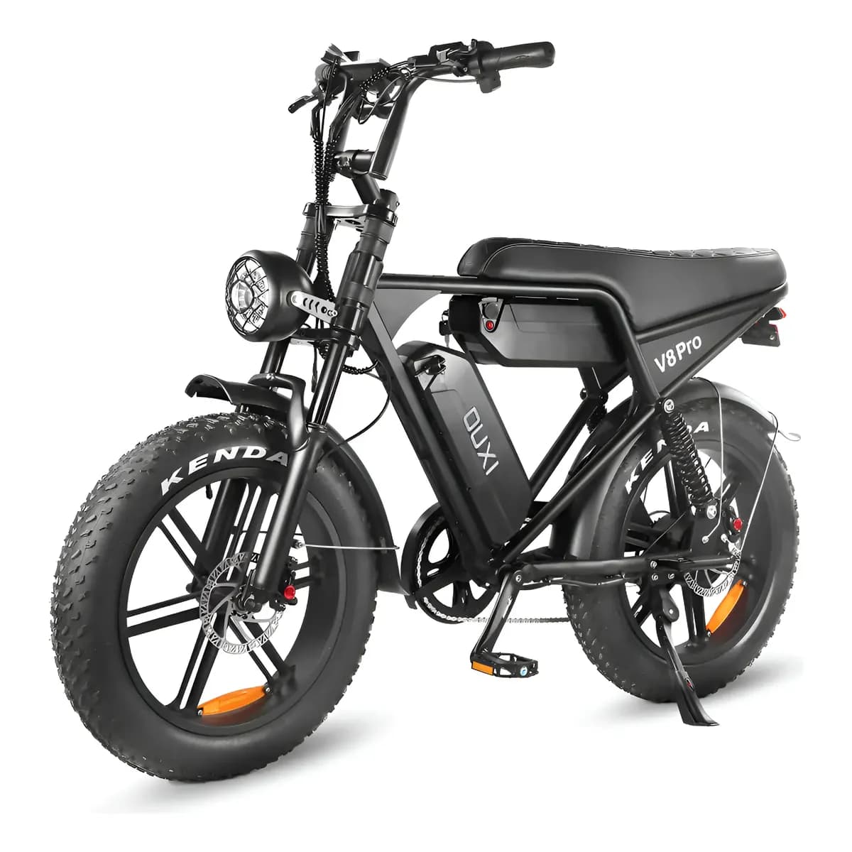 Bicicleta Elétrica V8 Pro S Com Garupa 1000w C/2x Baterias Preto