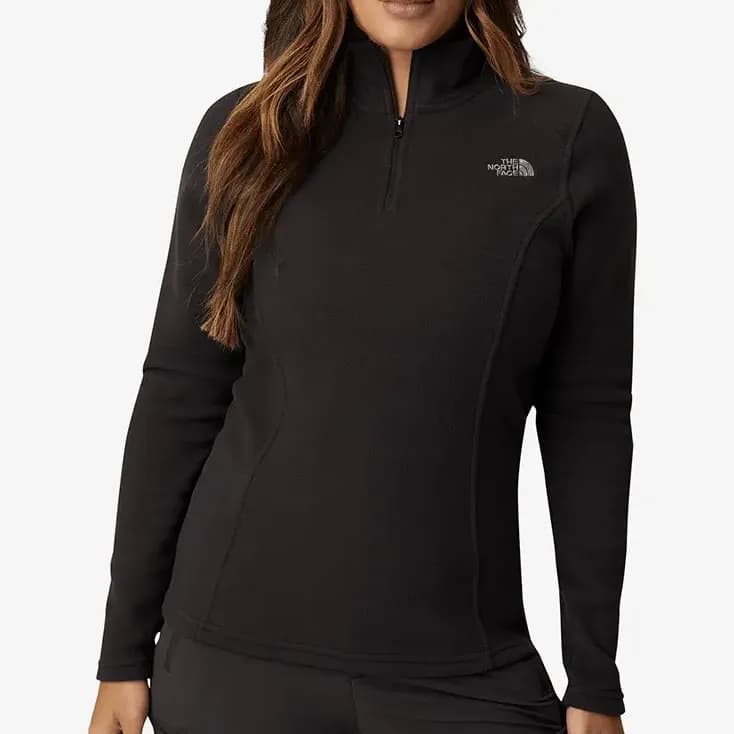 Blusa Feminina Fleece Glacier 1/4 The North Face Tnf Black M Liso