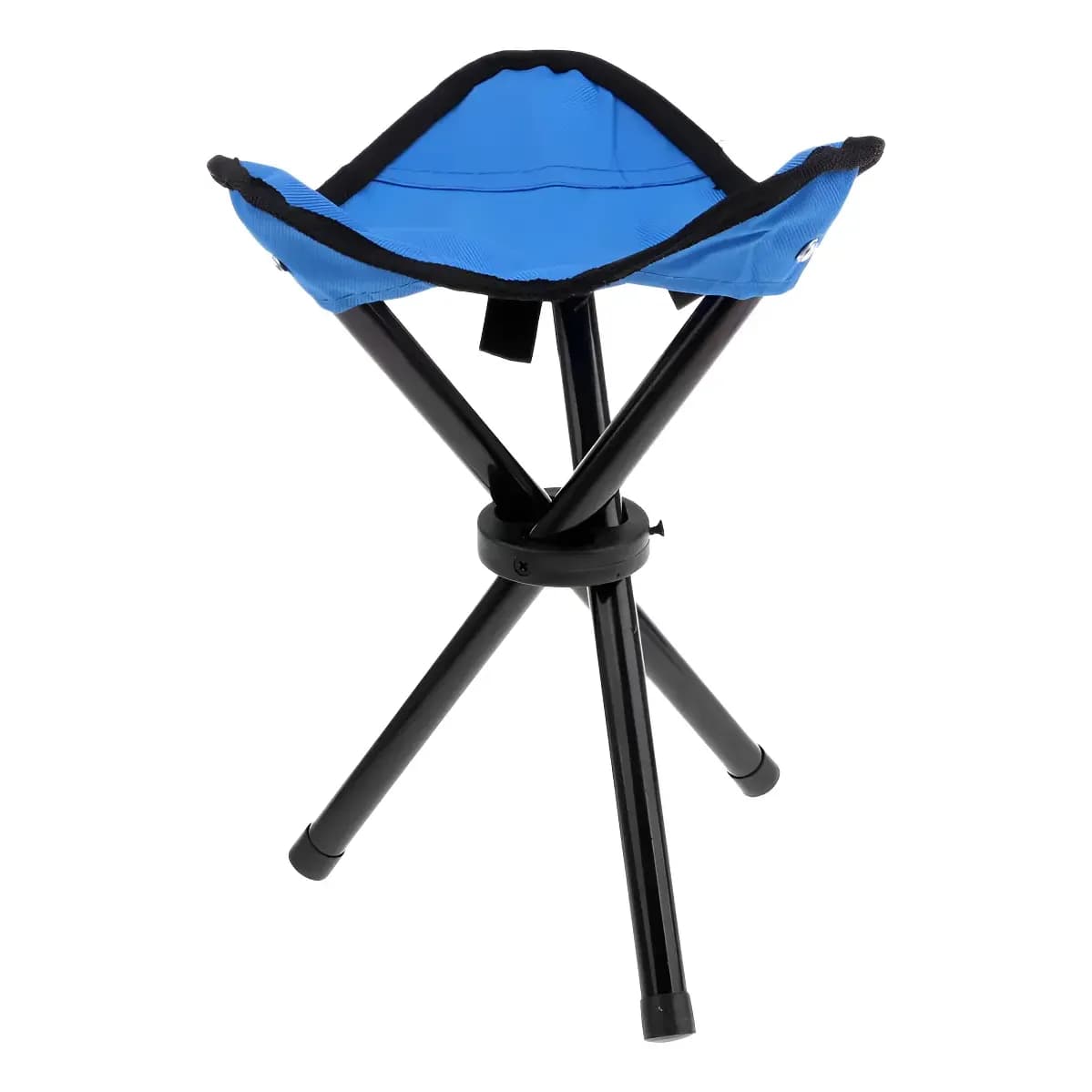 Cadeira Tripe Dobrável Resistente Para Camping Azul