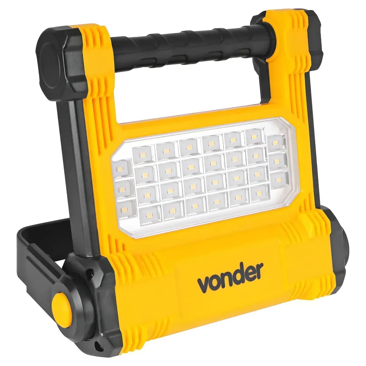 Refletor Recarregável Led Smd 10w Rrv010 Vonder Amarela E Preta