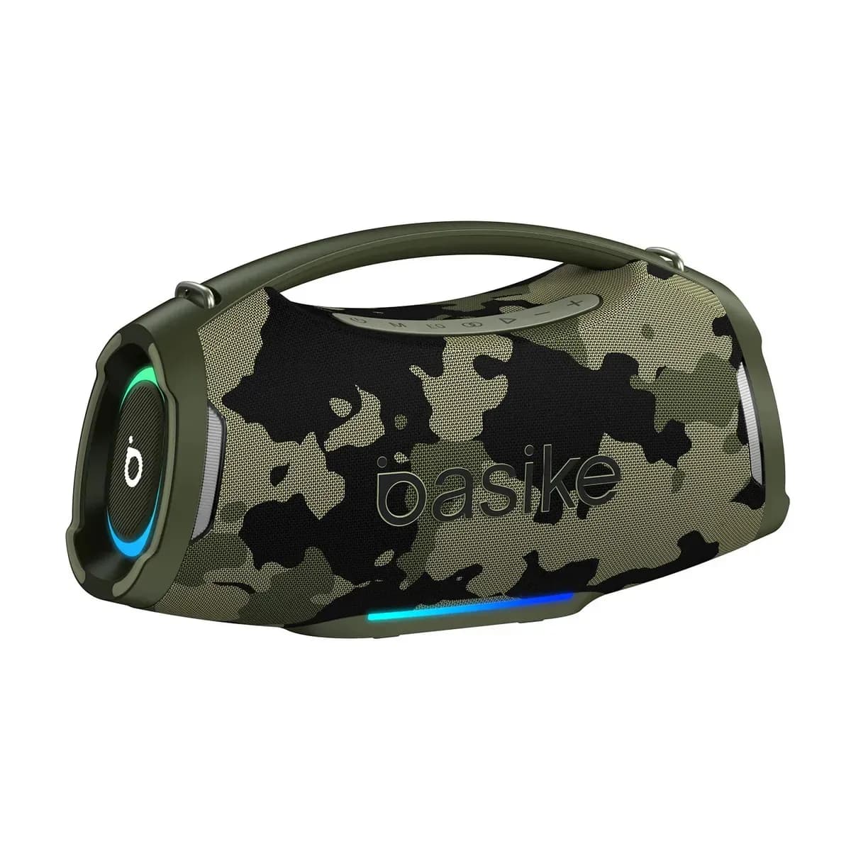 Caixa de Som Portátil Basike Bluetooth 200W IPX6 Camuflagem