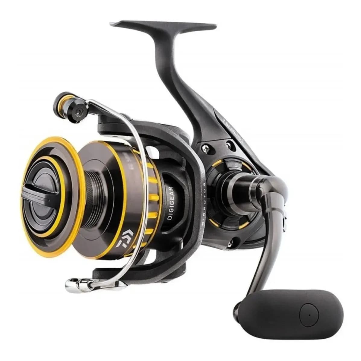 Molinete Daiwa BG 8000 Preto Manivela Intercambiável