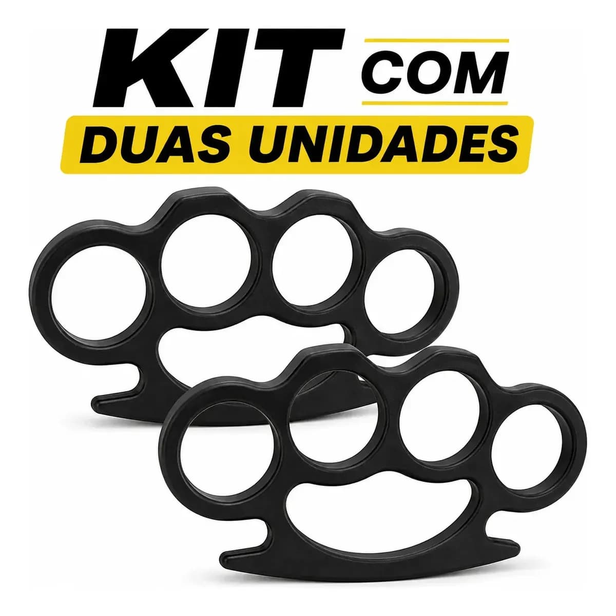 2 Soco Inglês Metal Forjado Polido 10mm Resistente Preto Soco Inglês 10mm