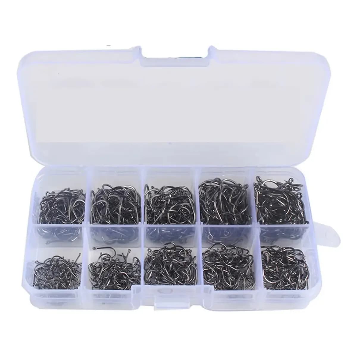 Kit Pesca 500 Anzóis De  Aço Tamanhos 3 Ao 12