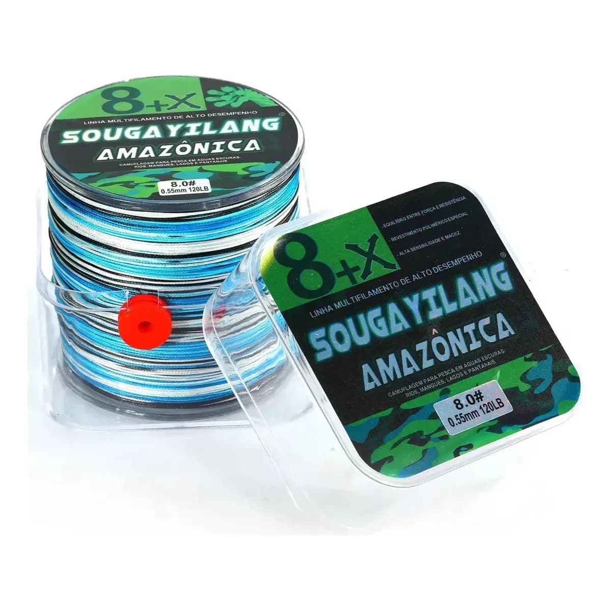 Linha Pesca 300m Multifilamento 8 Fios Invisível Camuflagem