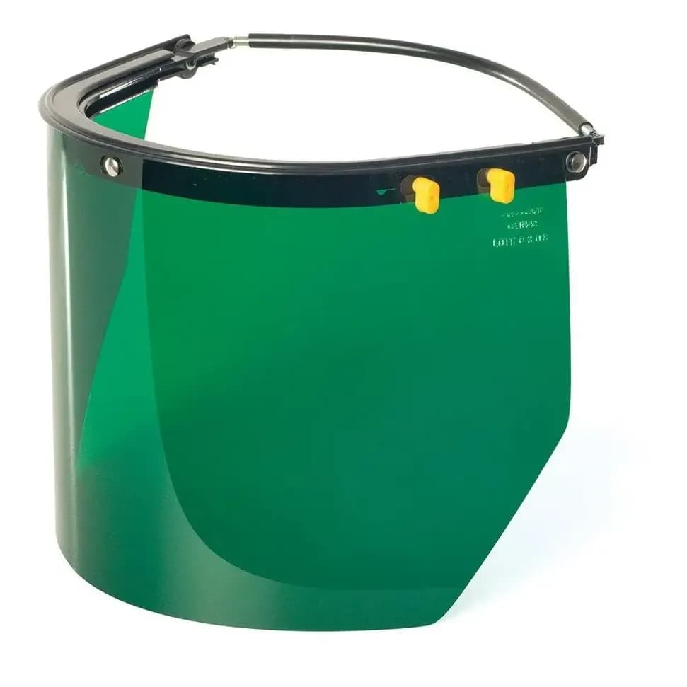 Suporte Alumínio Visor Em Policarbonato Verde Carbografite