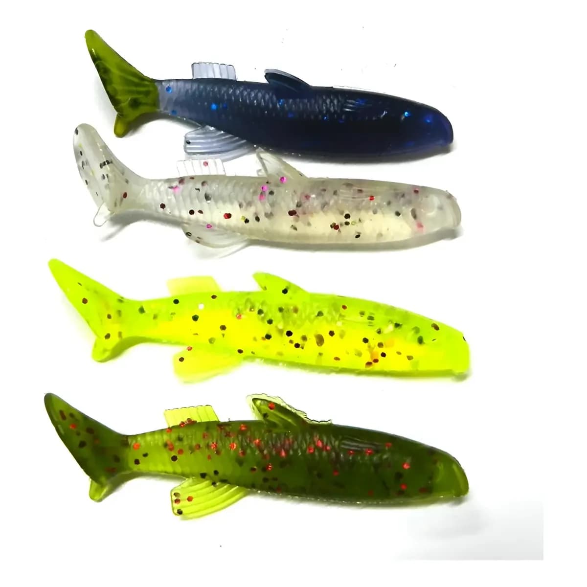 Isca Soft Shad  7 Cm- Kit 4 Unidades