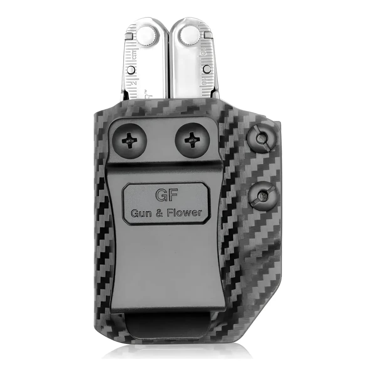 Estojo Para Multitool Gun & Flower Fibra De Carbono Para Lea